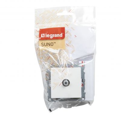 Suno Gniazdo Antenowe Tv Typ &Quot;F&Quot; 1.5 Db + Rj45 Kat 6 Utp Czarny 721462 721163 LEGRAND (721163)